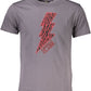 Gray Cotton Men T-Shirt