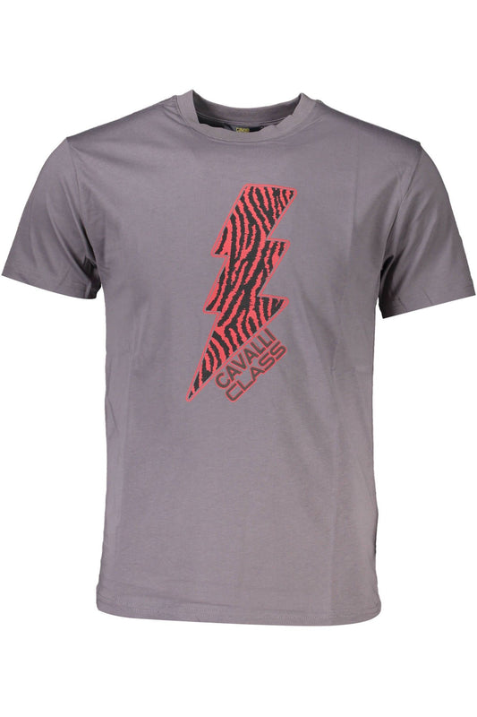 Gray Cotton Men T-Shirt