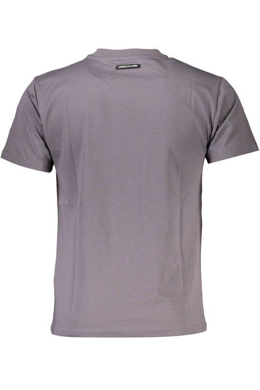 Gray Cotton Men T-Shirt