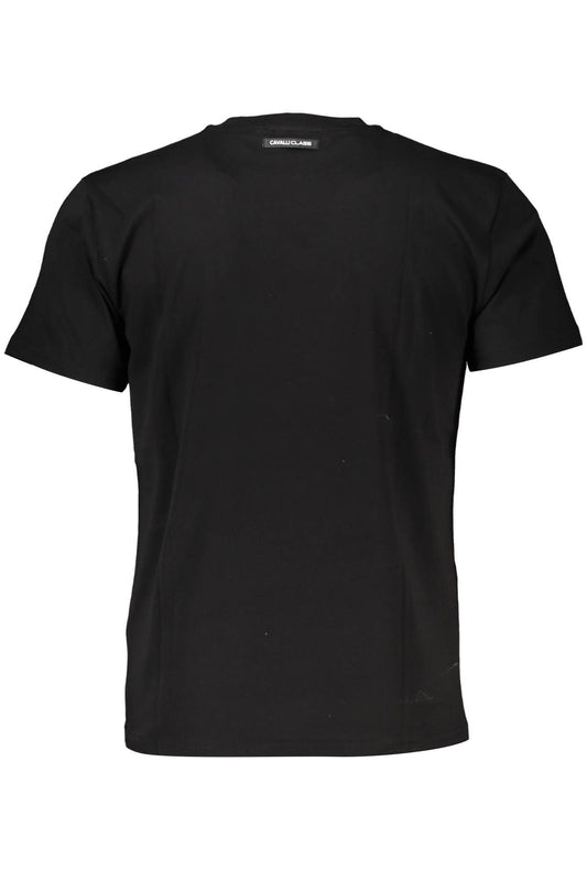 Black Cotton Men T-Shirt