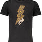 Black Cotton Men T-Shirt