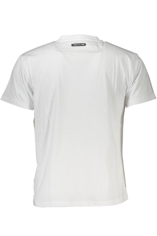 White Cotton Men T-Shirt