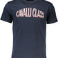 Blue Cotton Men T-Shirt