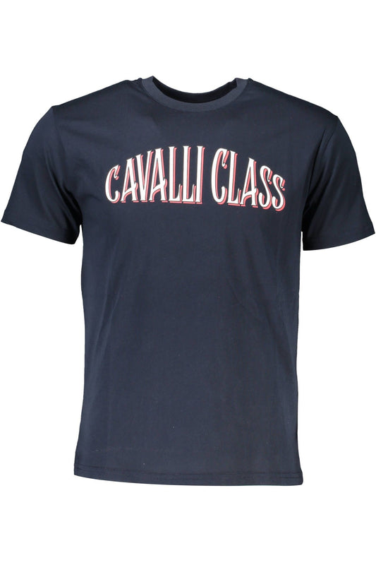 Blue Cotton Men T-Shirt