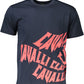 Blue Cotton Men T-Shirt