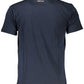 Blue Cotton Men T-Shirt