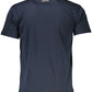 Blue Cotton Men T-Shirt