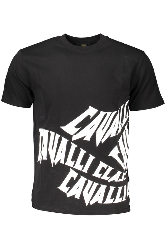 Black Cotton Men T-Shirt
