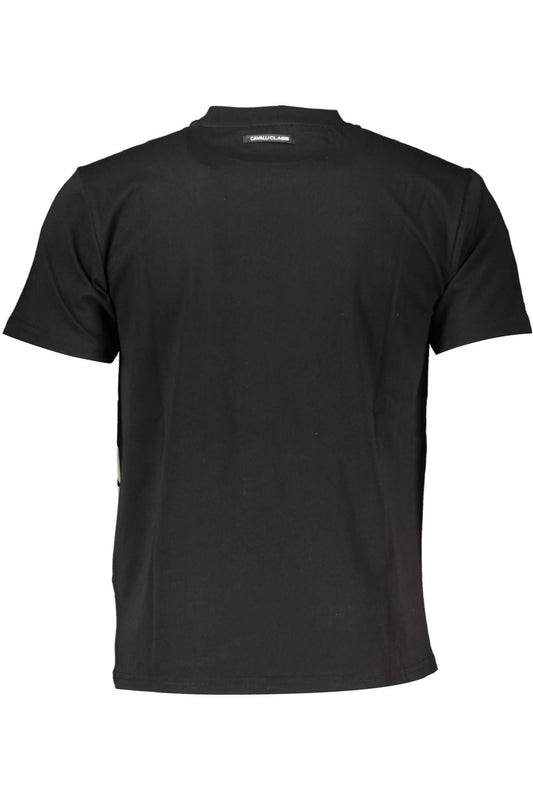 Black Cotton Men T-Shirt
