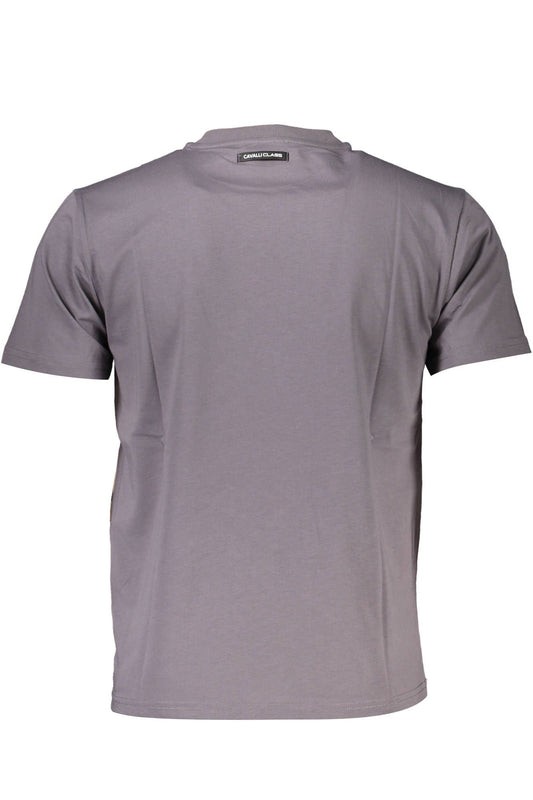Gray Cotton Men T-Shirt
