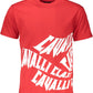 Red Cotton Men T-Shirt