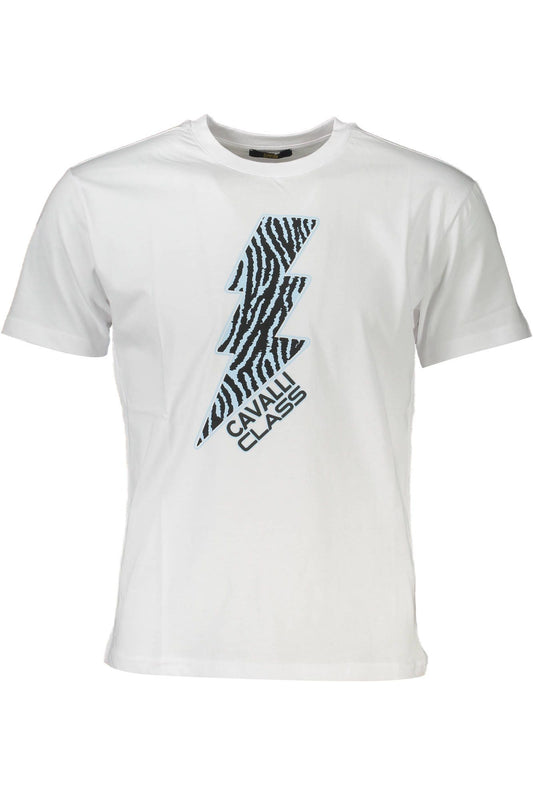 White Cotton Men T-Shirt