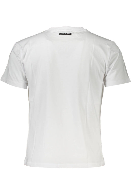 White Cotton Men T-Shirt