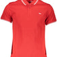 Red Cotton Men Polo Shirt