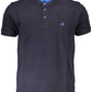 Blue Cotton Men T-Shirt