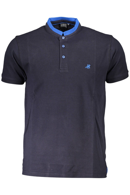 Blue Cotton Men T-Shirt