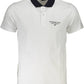 White Cotton Men Polo Shirt