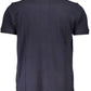 Blue Cotton Men T-Shirt