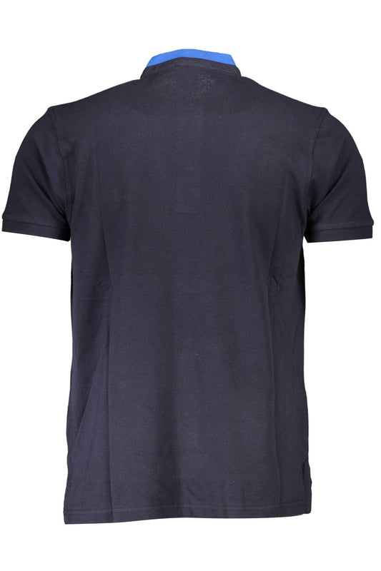 Blue Cotton Men T-Shirt