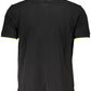 Black Cotton Men Polo Shirt