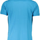 Light Blue Cotton Men Polo Shirt
