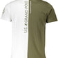 Green Cotton Men T-Shirt
