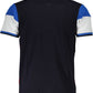 Blue Cotton Men Polo-Shirt