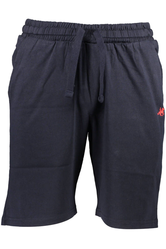 Blue Cotton Men Short
