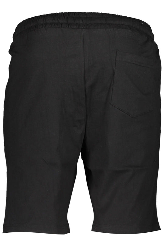 Black Cotton Men Short