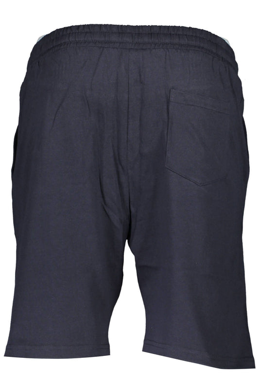 Blue Cotton Men Short