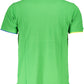 Green Cotton Men Polo Shirt