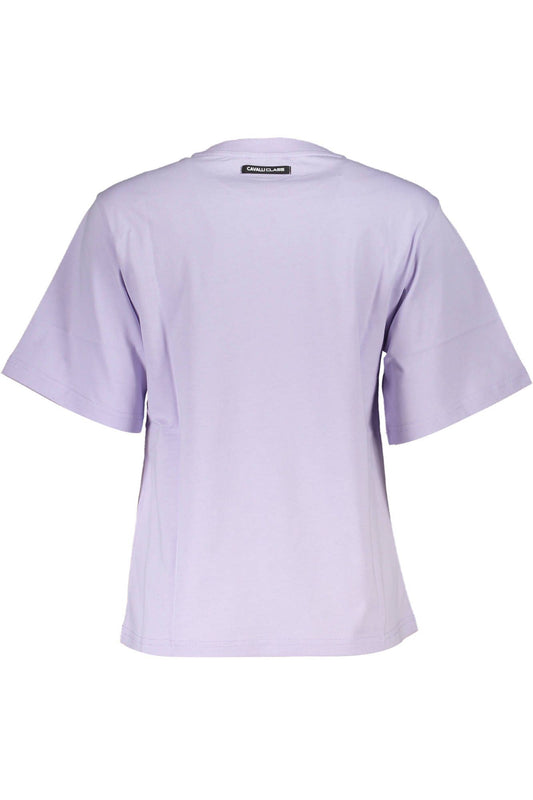 Purple Cotton Women T-Shirt