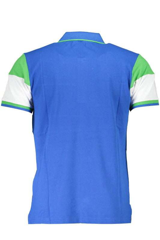 Green Cotton Men Polo Shirt