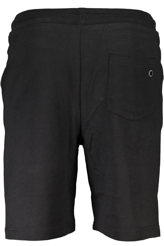 Black Cotton Men Short