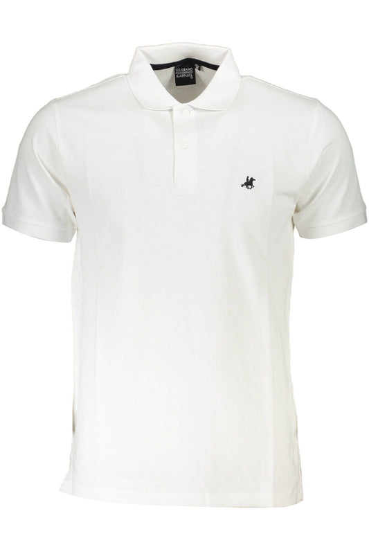 White Cotton Men Polo