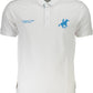 White Cotton Men Polo Shirt