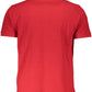 Red Cotton Men Polo Shirt