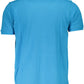 Light Blue Cotton Men T-Shirt