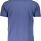 Blue Cotton Men Polo Shirt
