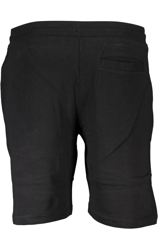 Black Cotton Men Short