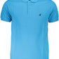 Light Blue Cotton Men Polo Shirt