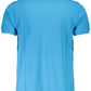Light Blue Cotton Men Polo Shirt