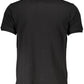 Black Cotton Men Polo