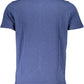Blue Cotton Men T-Shirt