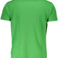 Green Cotton Men Polo Shirt