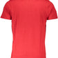 Red Cotton Men T-Shirt