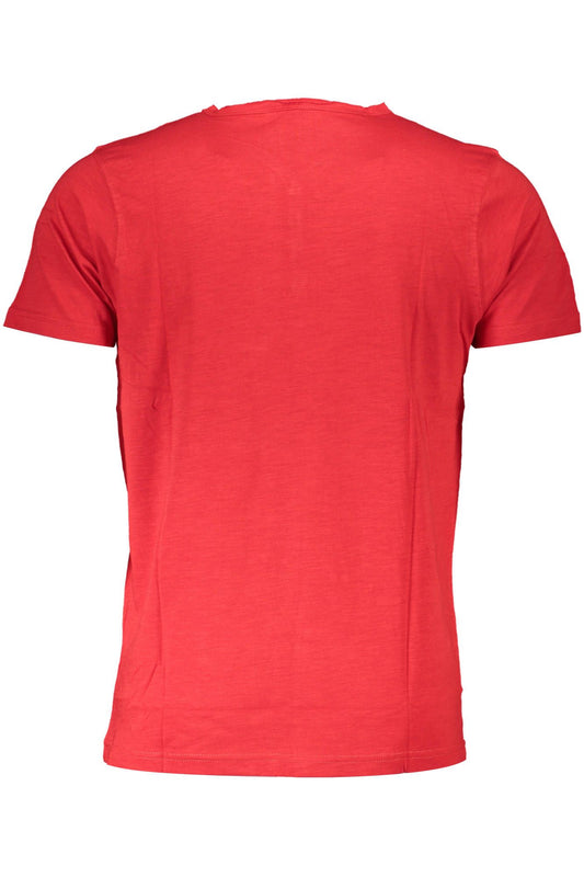 Red Cotton Men T-Shirt
