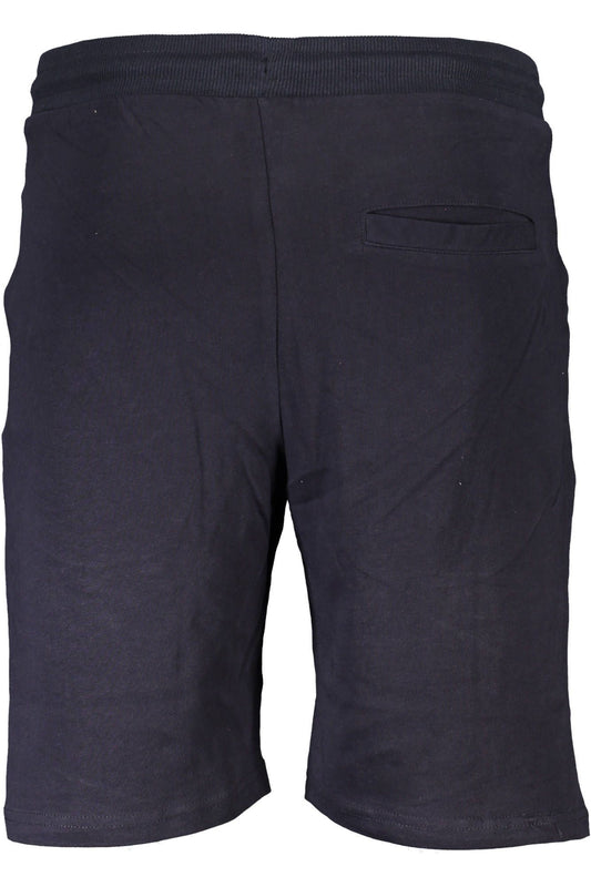 Blue Cotton Men Short