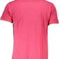 Pink Cotton Men Polo Shirt