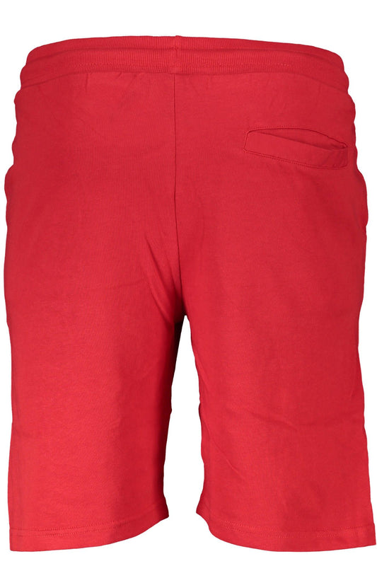Red Cotton Men Short